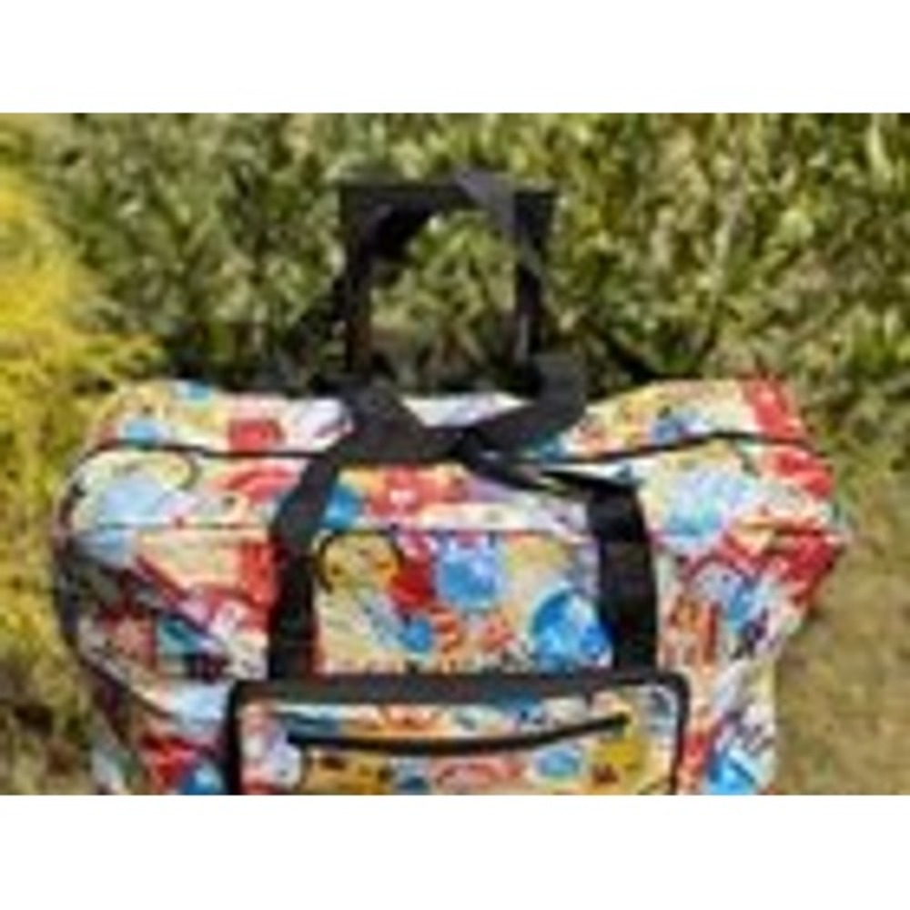 Hello Kitty Travel Duffle Bag Weekend Overnight Bag Colorful Print‎ foldable - Picture 3 of 7